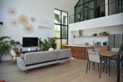 Salon avec mezzanine